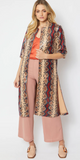 Snakeskin Maxi Jacket One Size