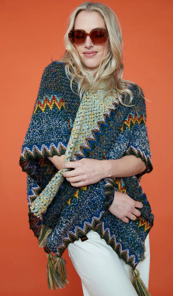 Boho Shawl Zig Zag Tassels Boho Shawl Zig Zag Tassels