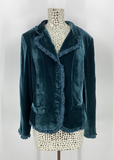 Double D Ranch Velvet/Silk Teal Jacket