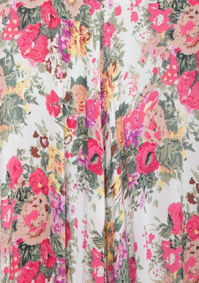 Provence Faux Wrap Maxi Dress-Natural