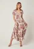 Provence Faux Wrap Maxi Dress-Natural
