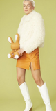 Cream Shearling Faux Fur Jacket