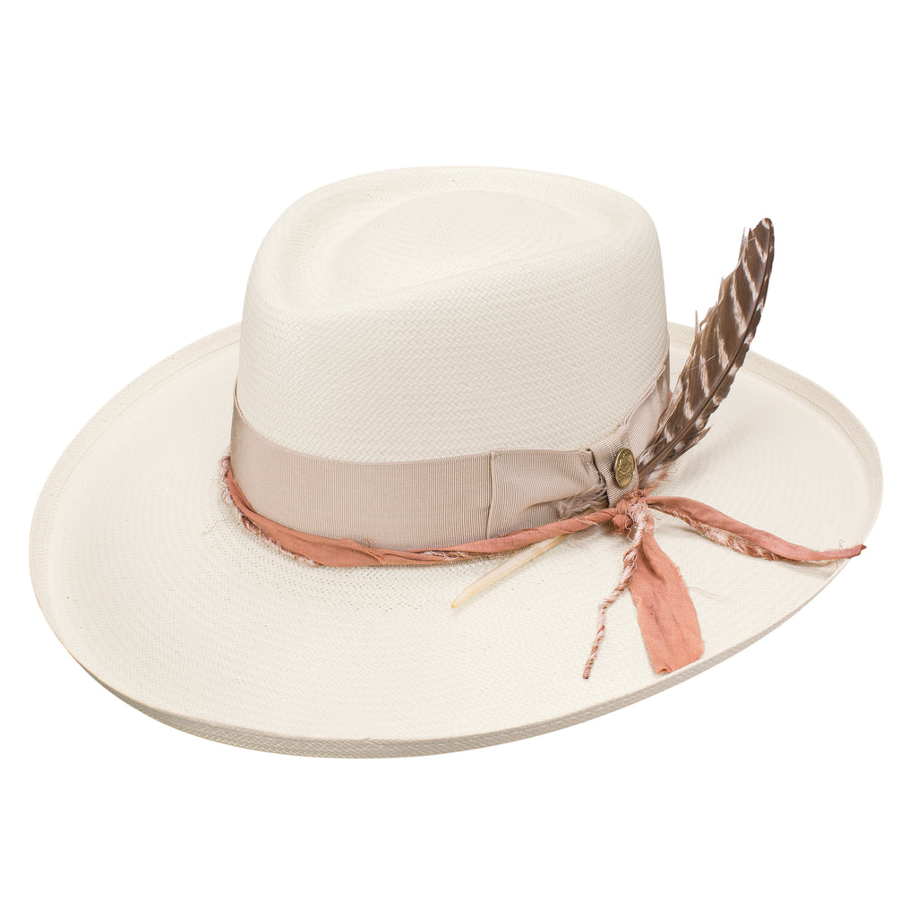 Stetson Kings Row Natural Hat w/ Peach Band