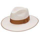 Stetson Tri-City Rigid Straw Hat Black or Natural