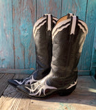 Inlay Black and White Vintage Maihan Boots 9B