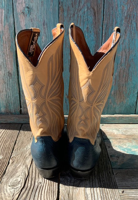 Vintage Larry Maihan Pull Up Boots 11D