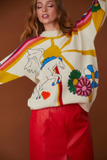 Unicorn Multicolor Cashmere Blend Sweater One Size Unisex