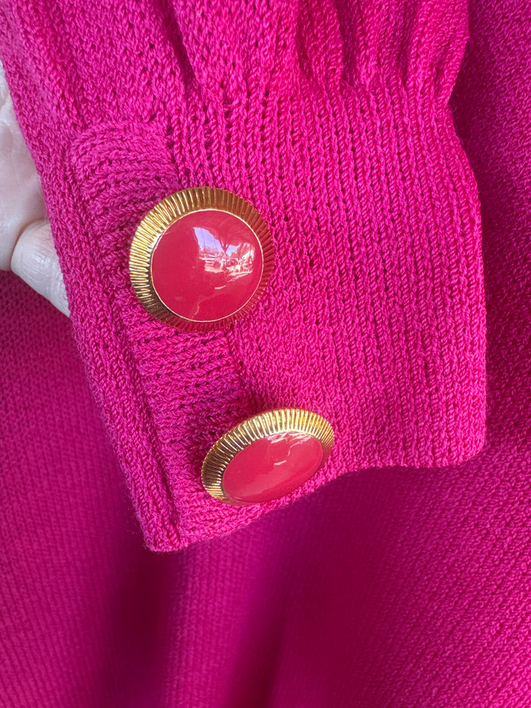Vintage St. John Knit Fuchsia Dress 6