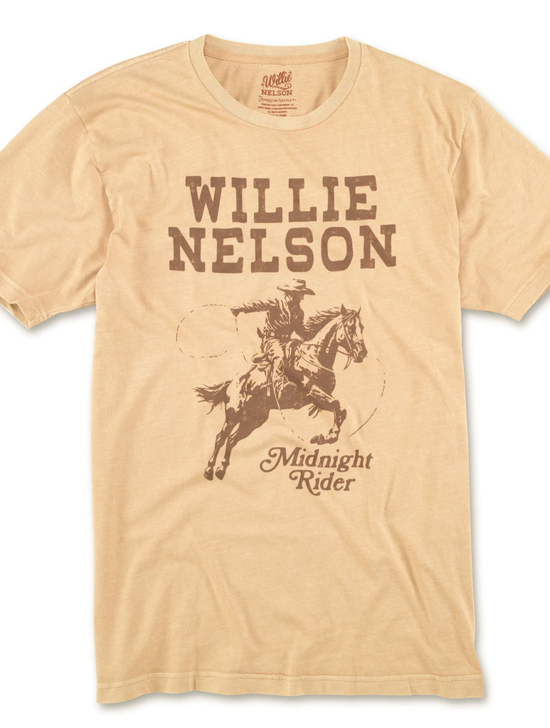 Willie Nelson Midnight Rider T-Shirt Licensed