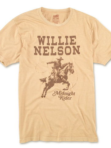 Willie Nelson Midnight Rider T-Shirt Licensed
