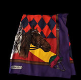 Vintage Ralph Lauren Equestrian Silk Wrap Skirt