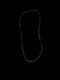 Long Silver Brass Vintage Chain Necklace