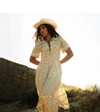 La Dahlia Dress - Desert Rose - Cream