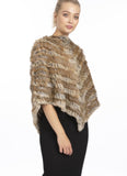Coney Fur Poncho Mocha