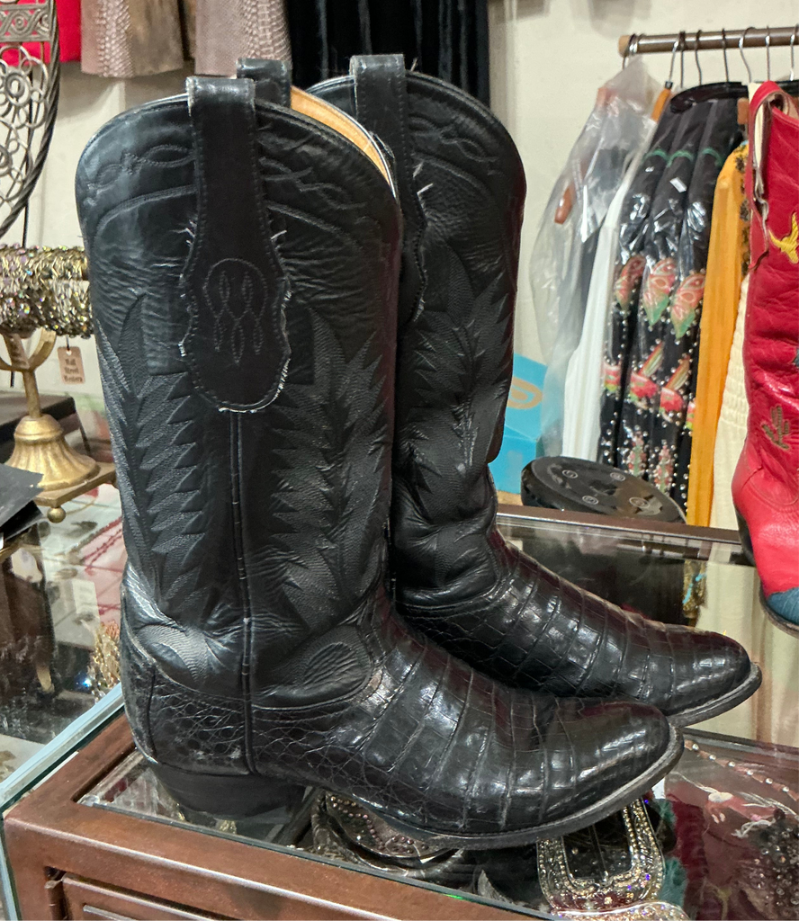Vintage Exotic Caiman Alligator Belly 8.5D