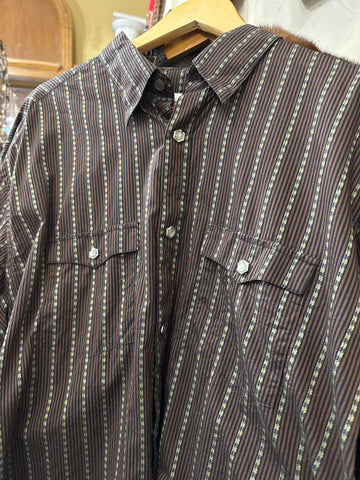 Acorn Brown Pattern Shirt XL