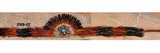 Smaller Feather Crown Hatband Sm Turq Assorted