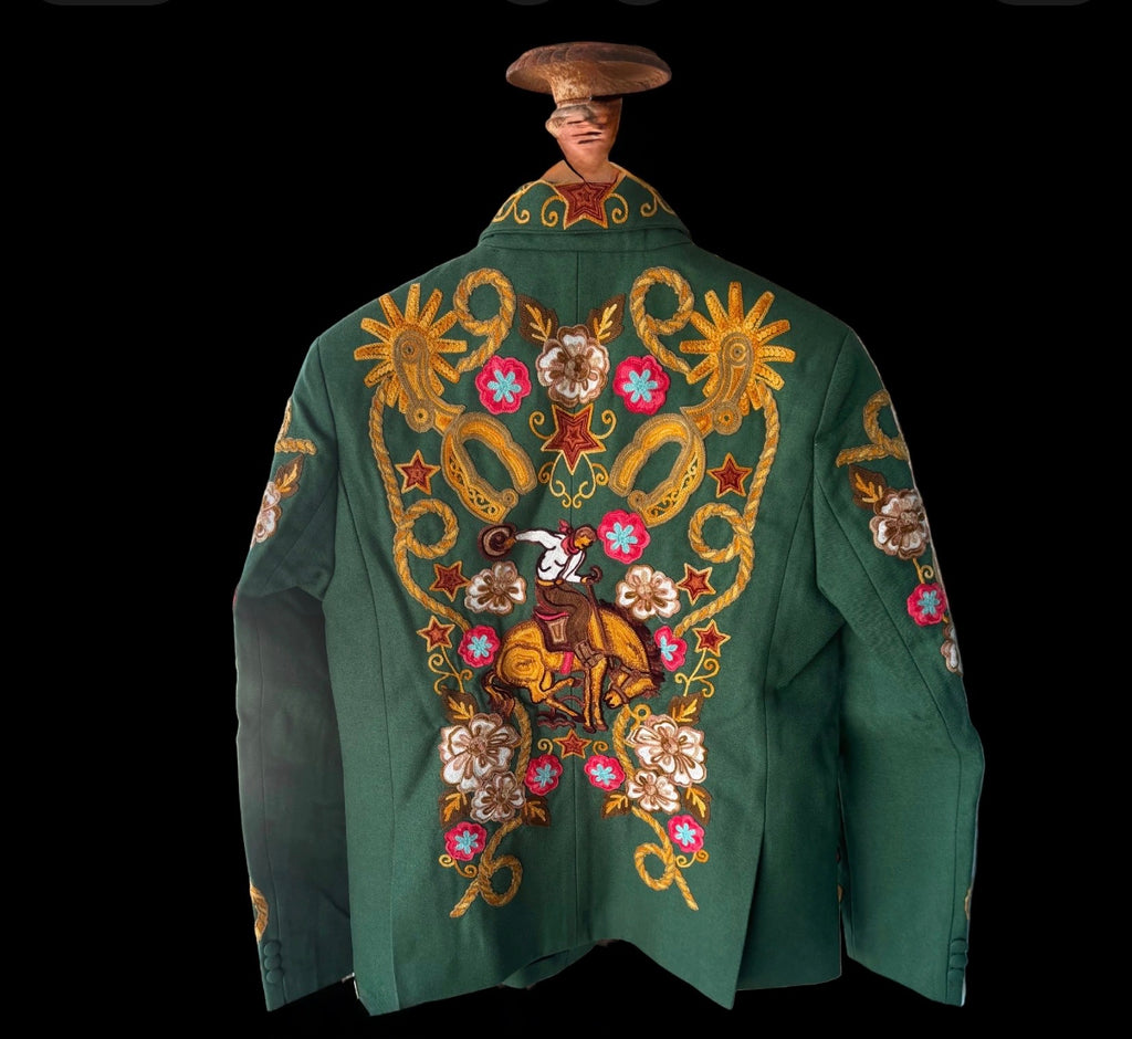 Bronc Rider & Horseshoe Embroidered Jacket
