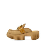 Plia Hazel Sand Comfort Slip On Lug Style Platform Shoes