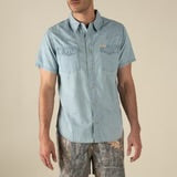 THE WYATT PEARL SNAP S/S HEMP SOLID SHIRT