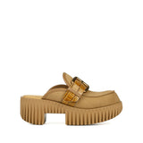 Plia Hazel Sand Comfort Slip On Lug Style Platform Shoes