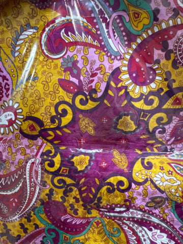 Paisley Lemon Berry Silk Scarf Wild Rag