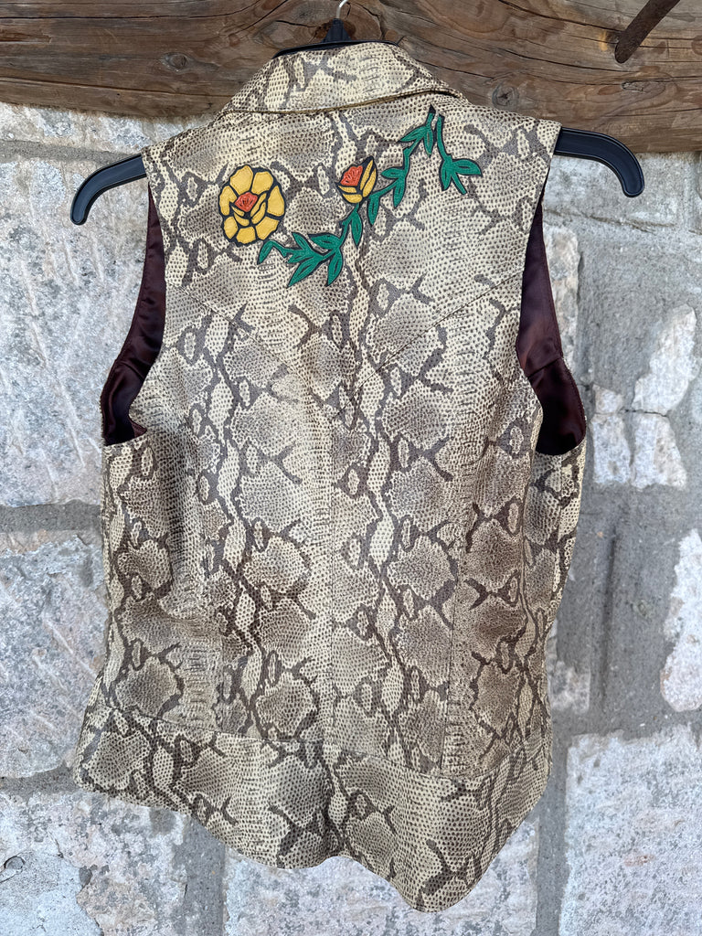 Kippy’s Vintage Vest M Inlay Roses M