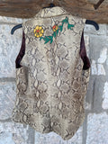 Kippy’s Vintage Vest M Inlay Roses M