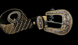 New Kippys Gold & Blk Hair On Belt 36