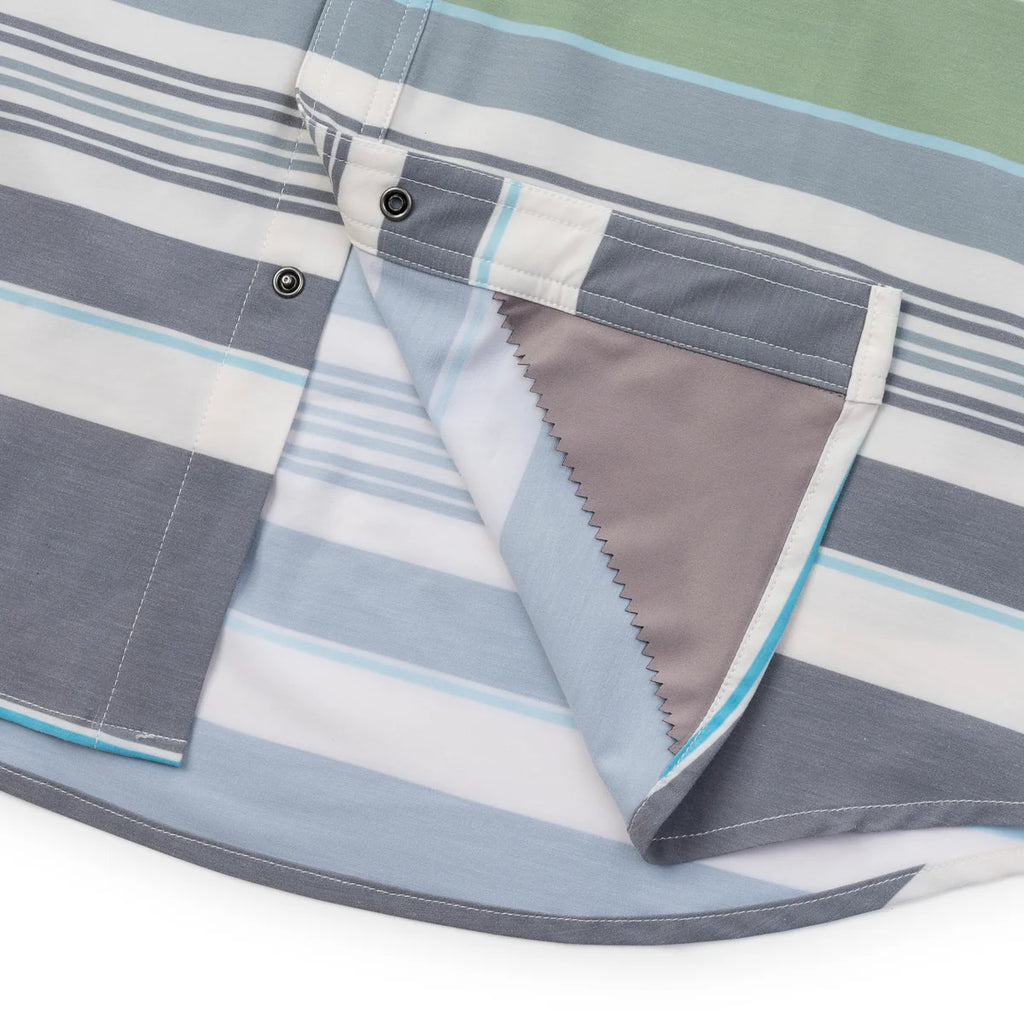 THE RIO SHIRT BAJA GRAY/GRN OUTDOOR