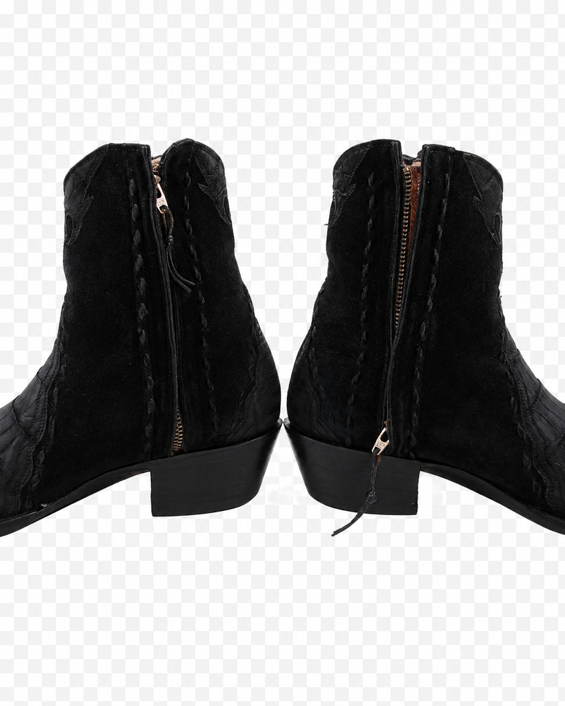 Crocodile Ankle Boots 9B Handmade Back at The Ranch