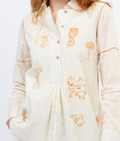 MILAGRO LONG SLEEVE TUNIC EMBROIDERED