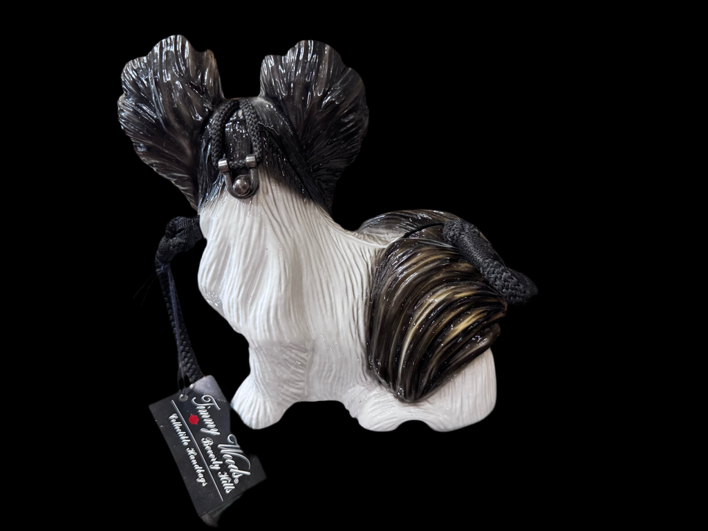 NEW VINTAGE WOOD PAPILLON PURSE