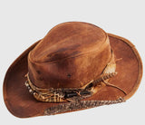 L.E. Leather Sidewinder Hat