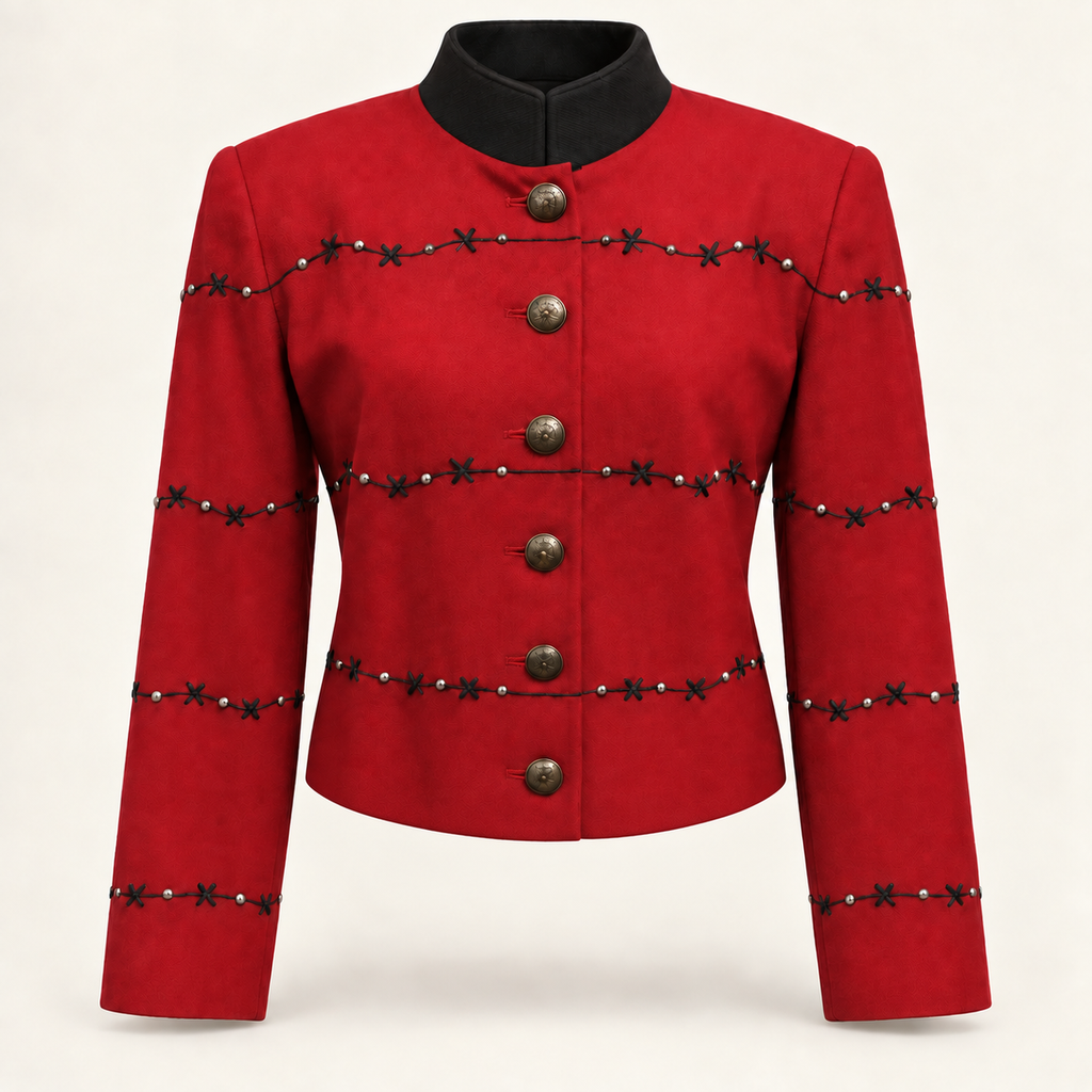 Vintage Western Red Jacket Barbed Wire M