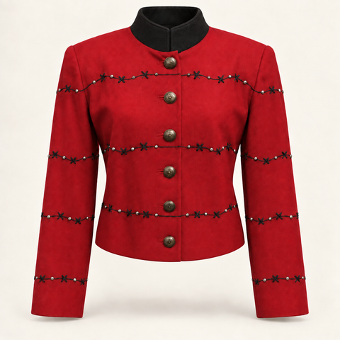 Vintage Western Red Jacket Barbed Wire M