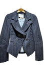 Vintage Designers Remix Pinstripe Blazer S