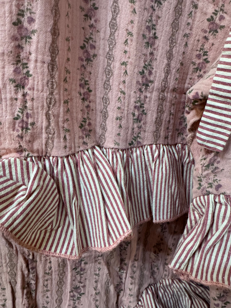Prairie Pants Ticking Stripe Ruffle Pants