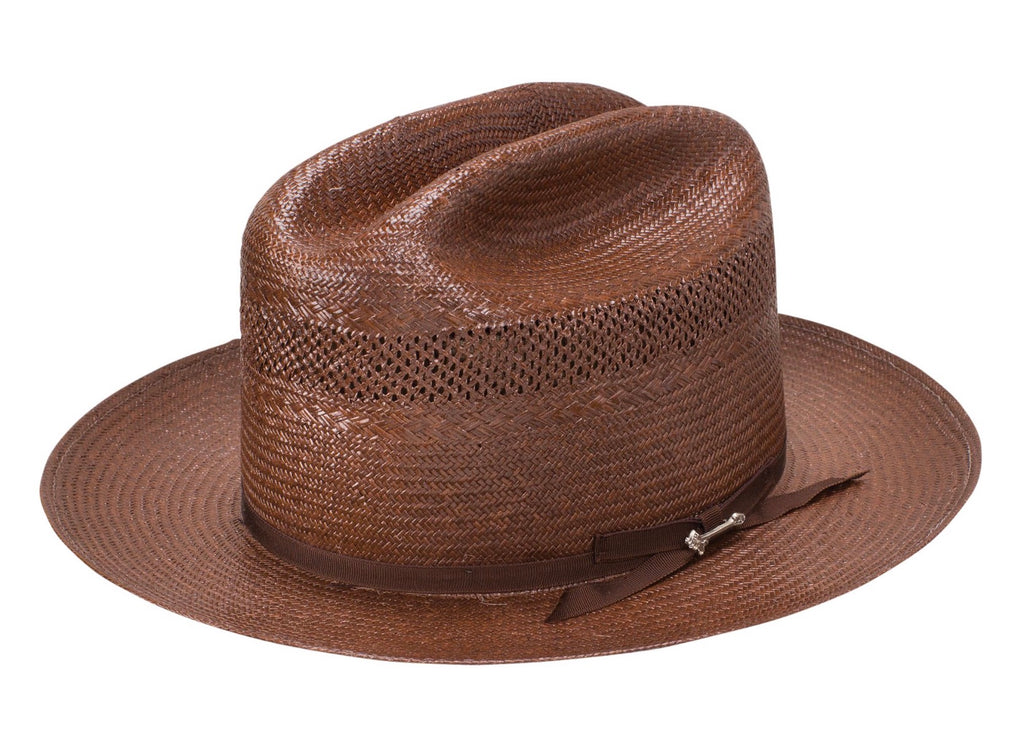 Open Road N Brown Shantung Vented Hat