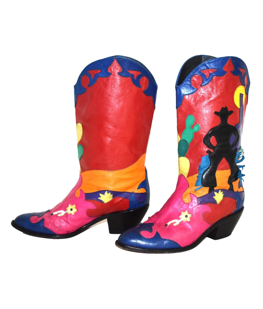 1980’s Cowboy Silhouette Boots 7M
