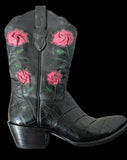 Très Outlaws Custom Crocodile Pink Floral Boots
