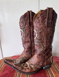 VINTAGE TYLER “USED FINISH” BOOTS 7.5