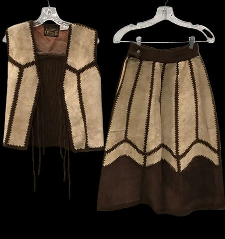 Vintage Suede Set Patchwork