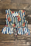 Jaded Gypsy Starlight Tank-Royal Stripe