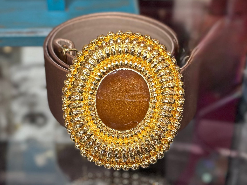 St John Vintage Belt with Stone