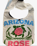 Vintage Print Feed Sack Hobo Bag