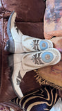 OLD GRINGO ZHORA - CRACKLED TAUPE AND BLUE NEW COWBOY BOOTS 7.5
