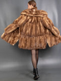 Vintage German Sable Couture Luxury Coat M