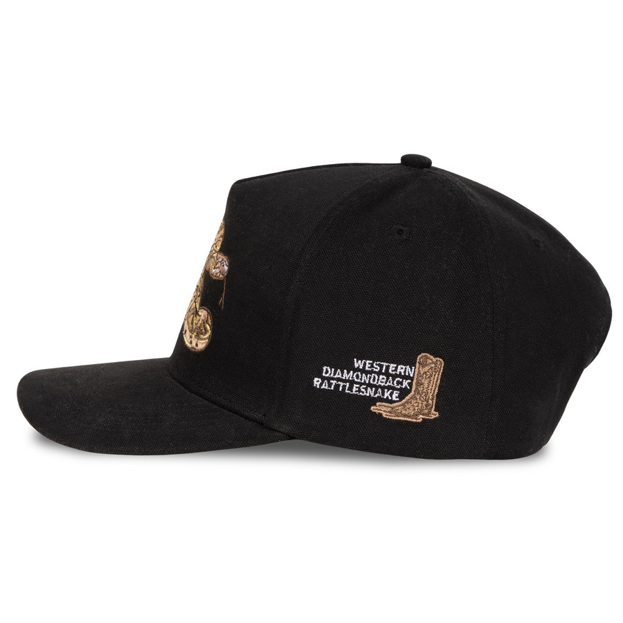 RATTLESNAKE EMBROIDERED HAT CAP