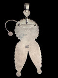 Joan Slifka Signed Royston Turq Bone Pin Pendant